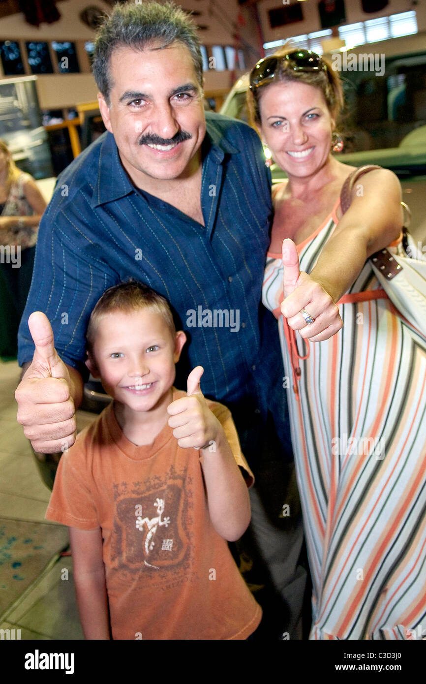 Fernando Fiore from Univision and family 2010 Land Rover unveiling at the Land Rover South Dade