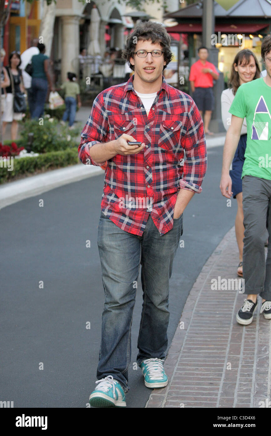 Andy Samberg out shopping in Hollywood with friends. Los Angeles, California 16.07.09 code BSA Stock Alamy