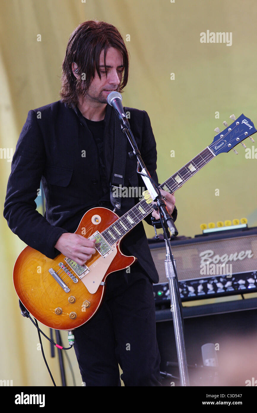 Tony Fredianelli Third Eye Blind performing live on 'Good Morning America's Summer Concert Series' New York City, USA - Stock Photo