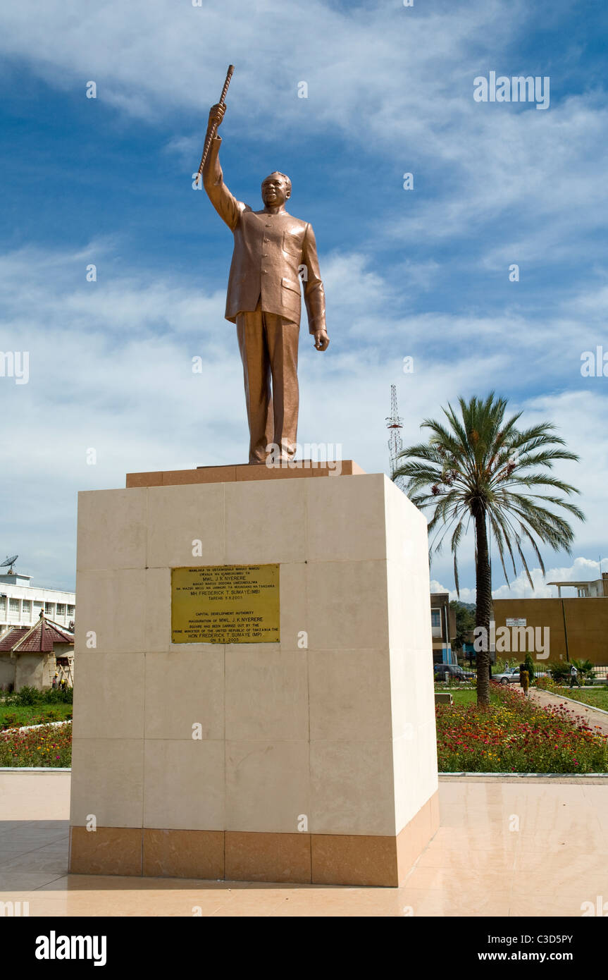 Monument of the first president Julius Nyerere in Dodoma Tanzania Stock Photo