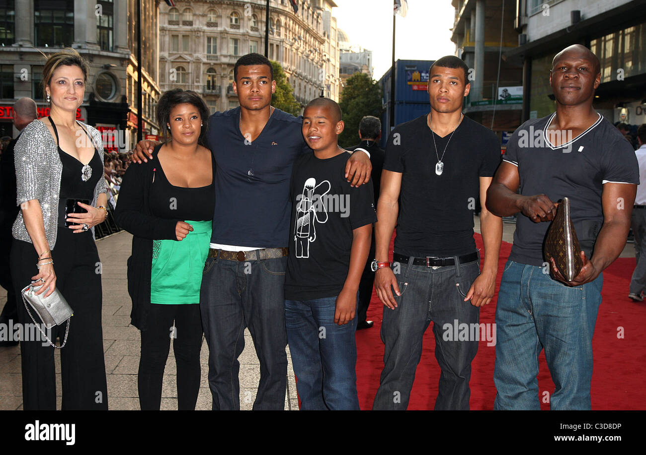 Chris Eubank with his wife and children 'Public Enemies' UK film ...