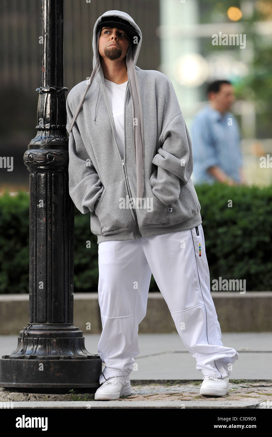 Mariah Carey on the set of her new music video 'Obsessed' New York City, USA - 29.06.09 Stock Photo