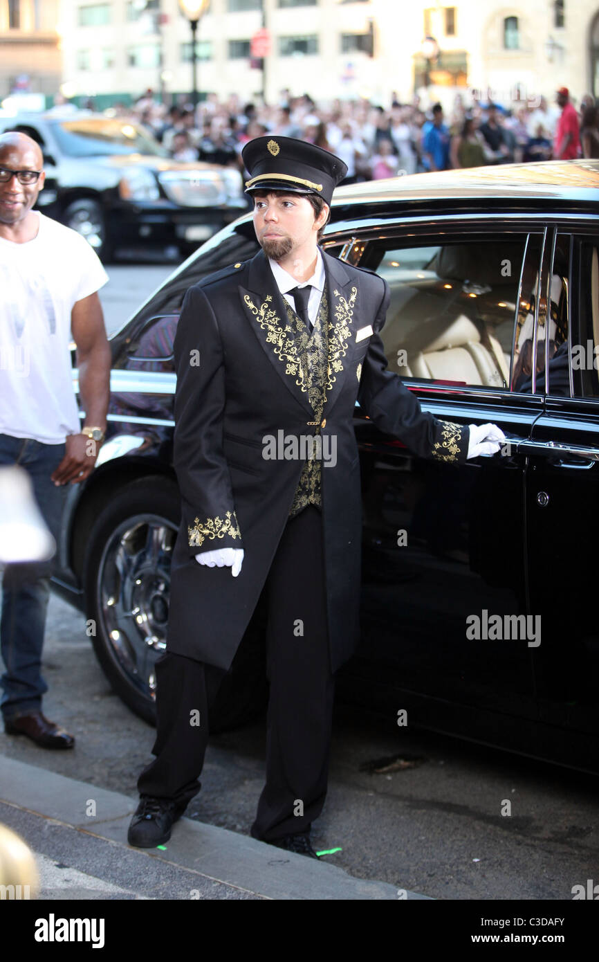 Mariah Carey on the set of her new music video 'Obsessed' New York City, USA - 29.06.09 Stock Photo