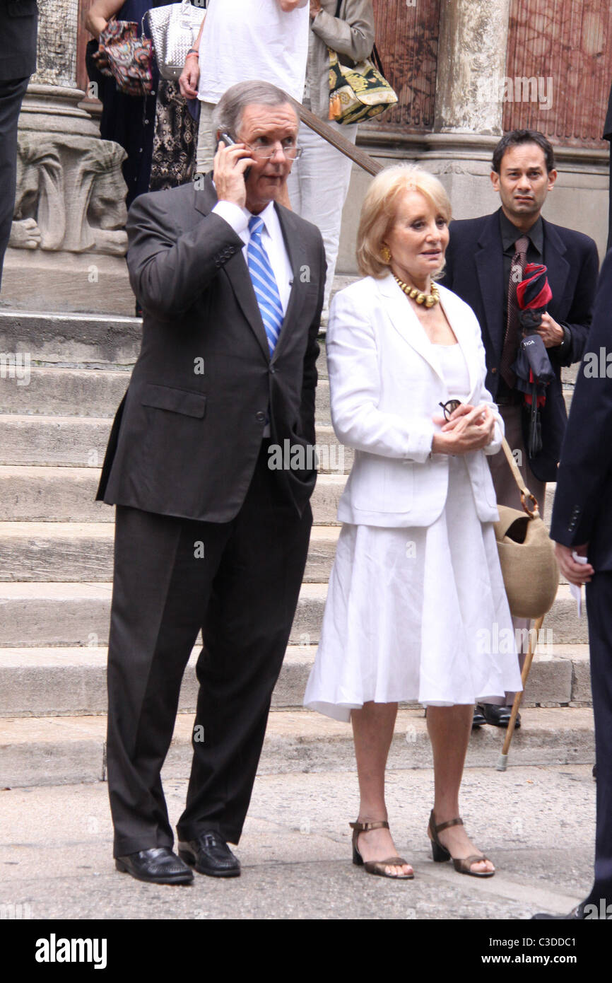 Charles Gibson and Barbara Walters Funeral service for celebrated