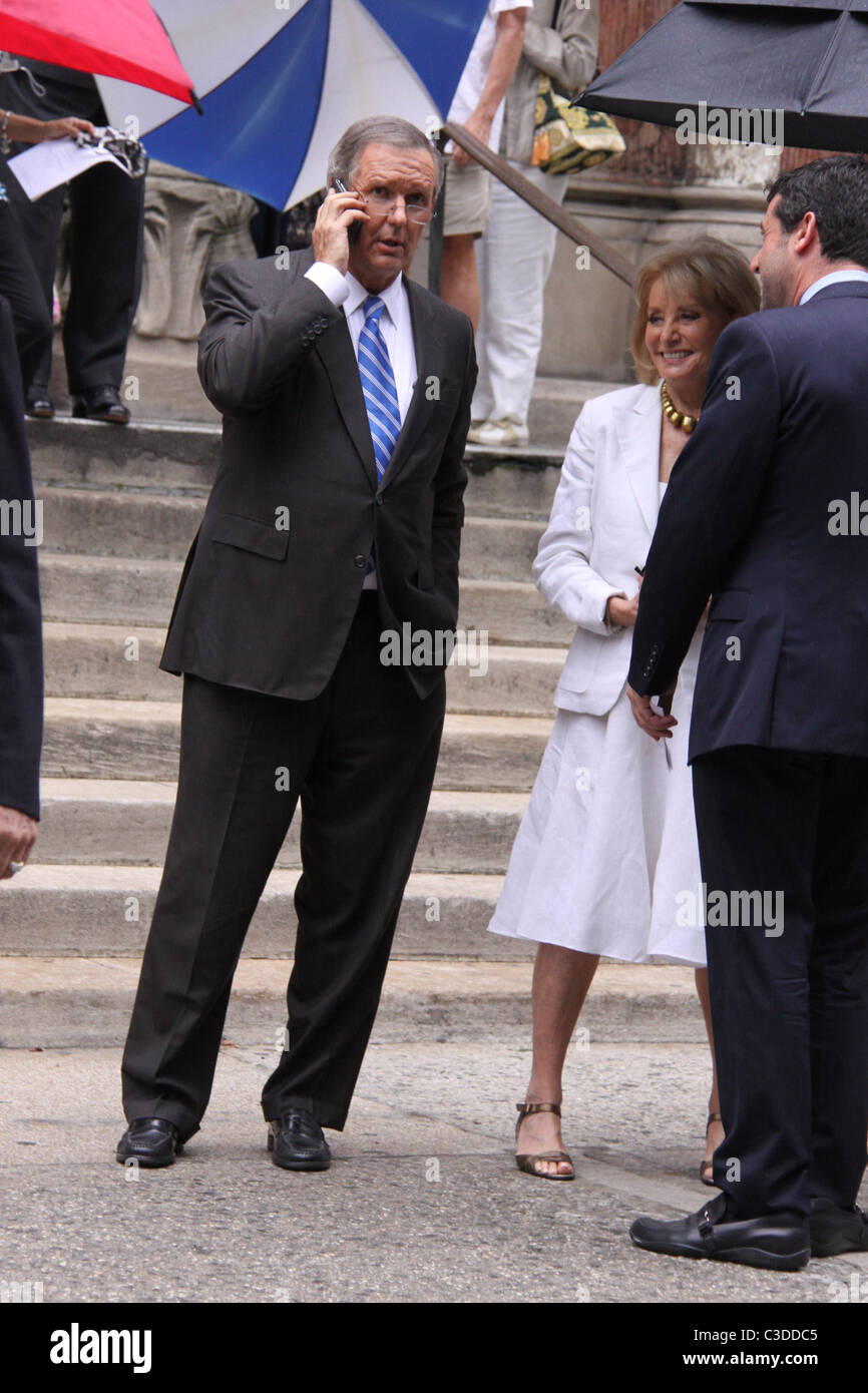 Charles Gibson and Barbara Walters Funeral service for celebrated