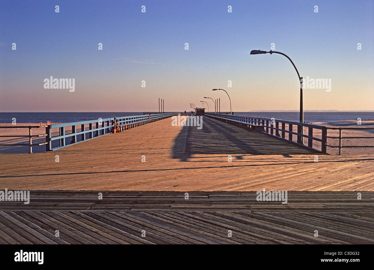 Coney Island boardwalk,  Brooklyn, New York City, USA Stock Photo