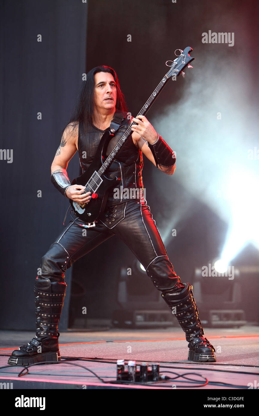 American heavy metal band Manowar performing live in Moscow Russia - 24.07.09 Stock Photo