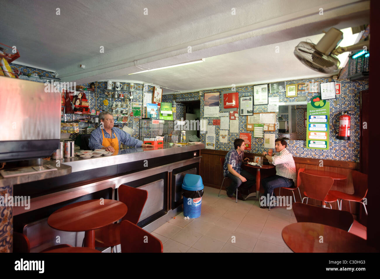 Typical portuguese bar Stock Photo