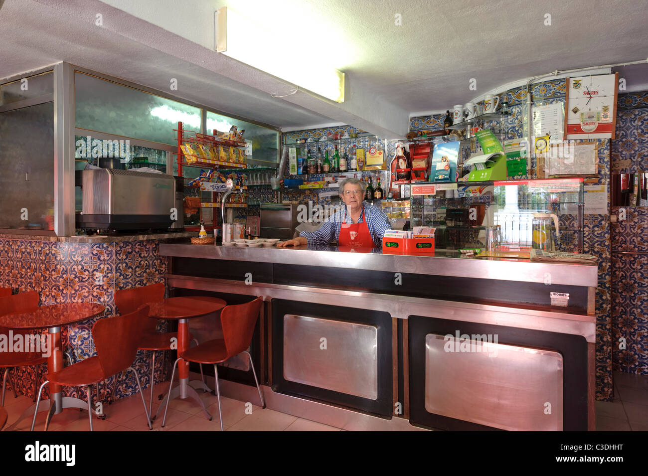 Typical portuguese bar Stock Photo Alamy