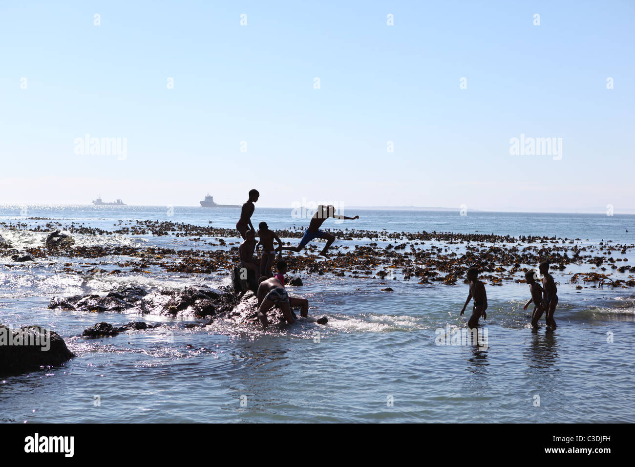 The area called 'Sea Point' in Cape Town, South Africa. Stock Photo