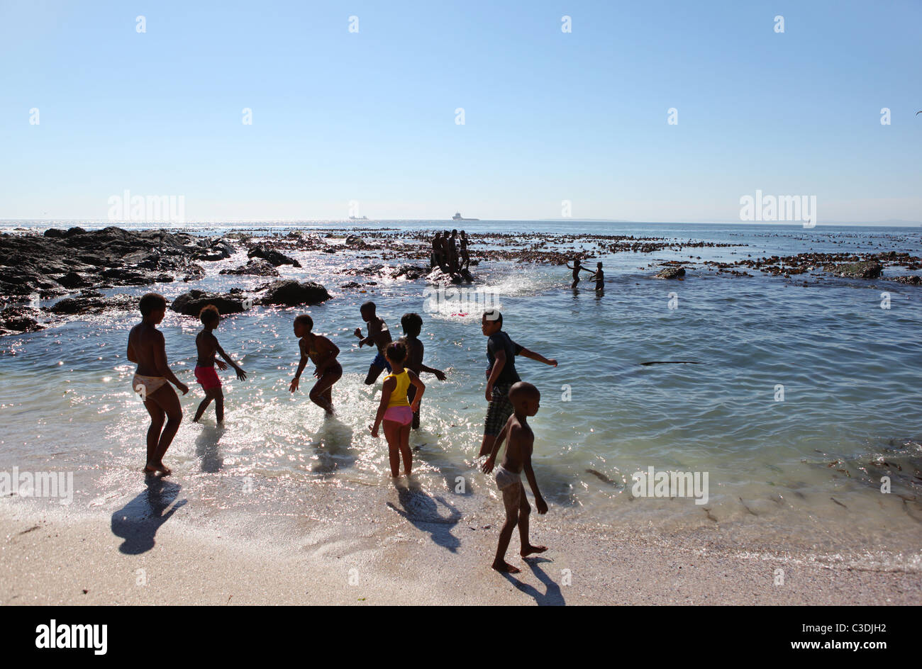 The area called 'Sea Point' in Cape Town, South Africa. Stock Photo