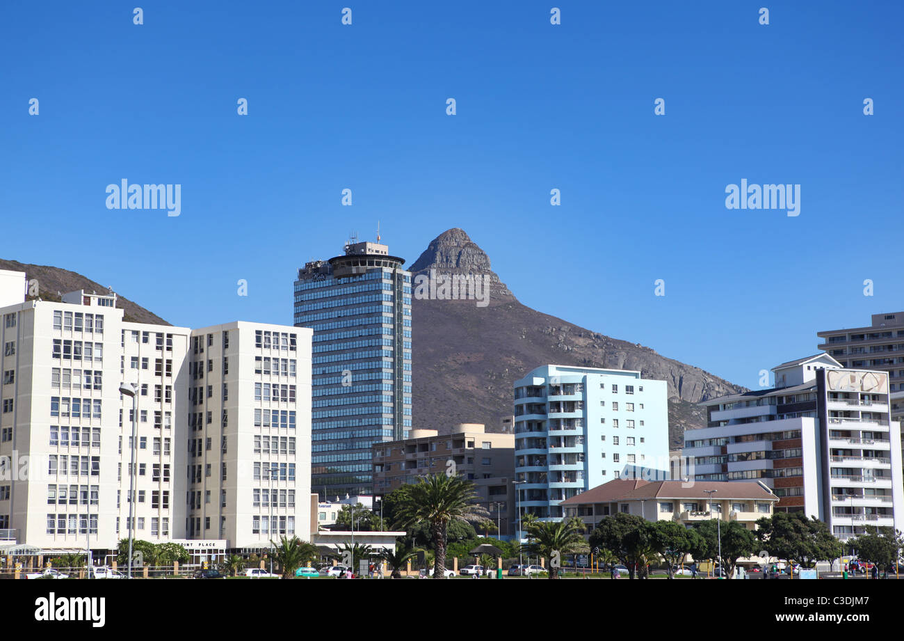 The area called 'Sea Point' in Cape Town, South Africa. Stock Photo