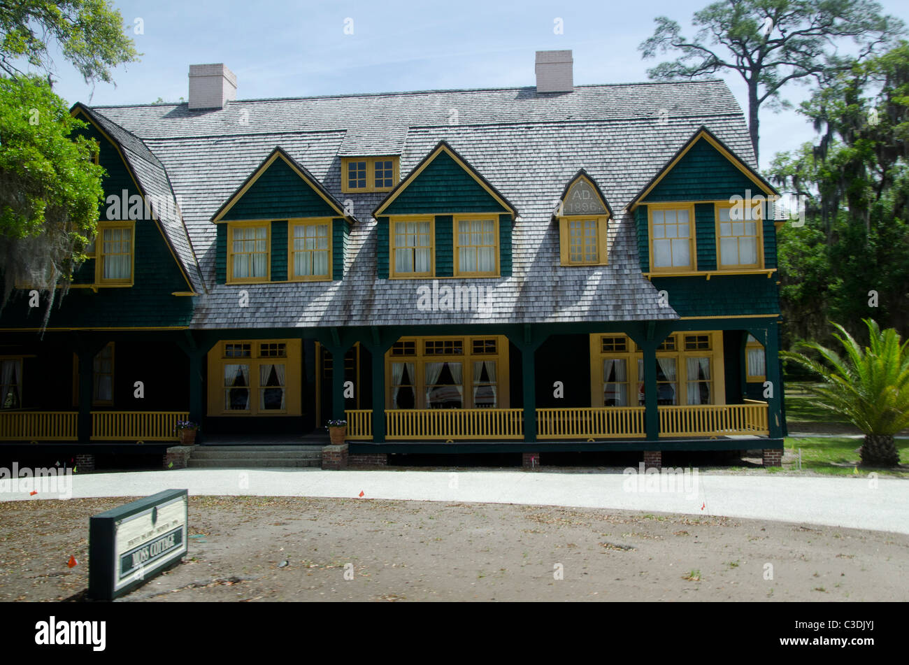 Moss Cottage Jekyll Island Stock Photos Moss Cottage Jekyll