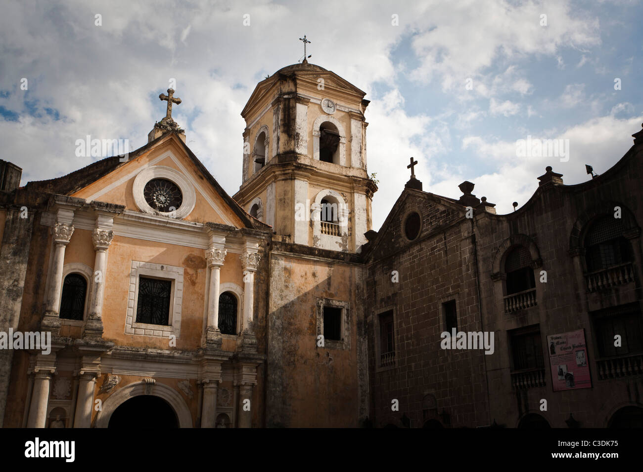 Catholic church in Manilla old town Intramuros, Philippines Stock Photo