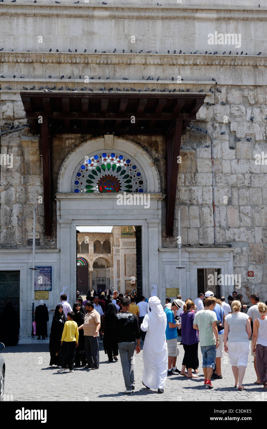 Damascus. Syria. The western entry of the Umayyad Mosque. Known as the