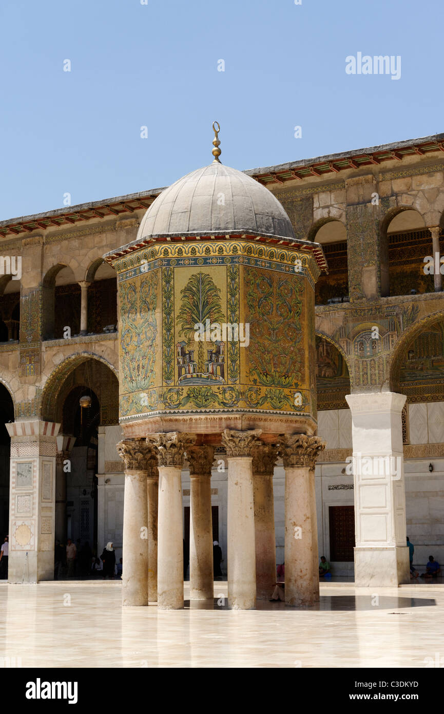 TheUmayyad Mosque’s Dome of the treasury is a mosaic covered octagonal ...