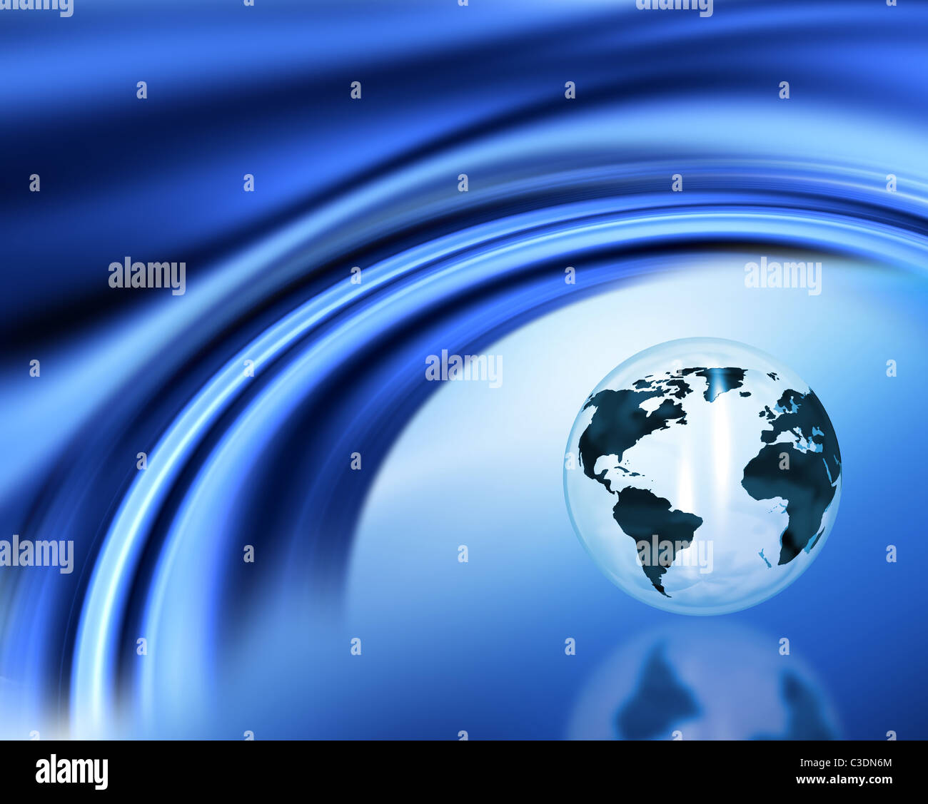 3D globe on abstract background Stock Photo - Alamy
