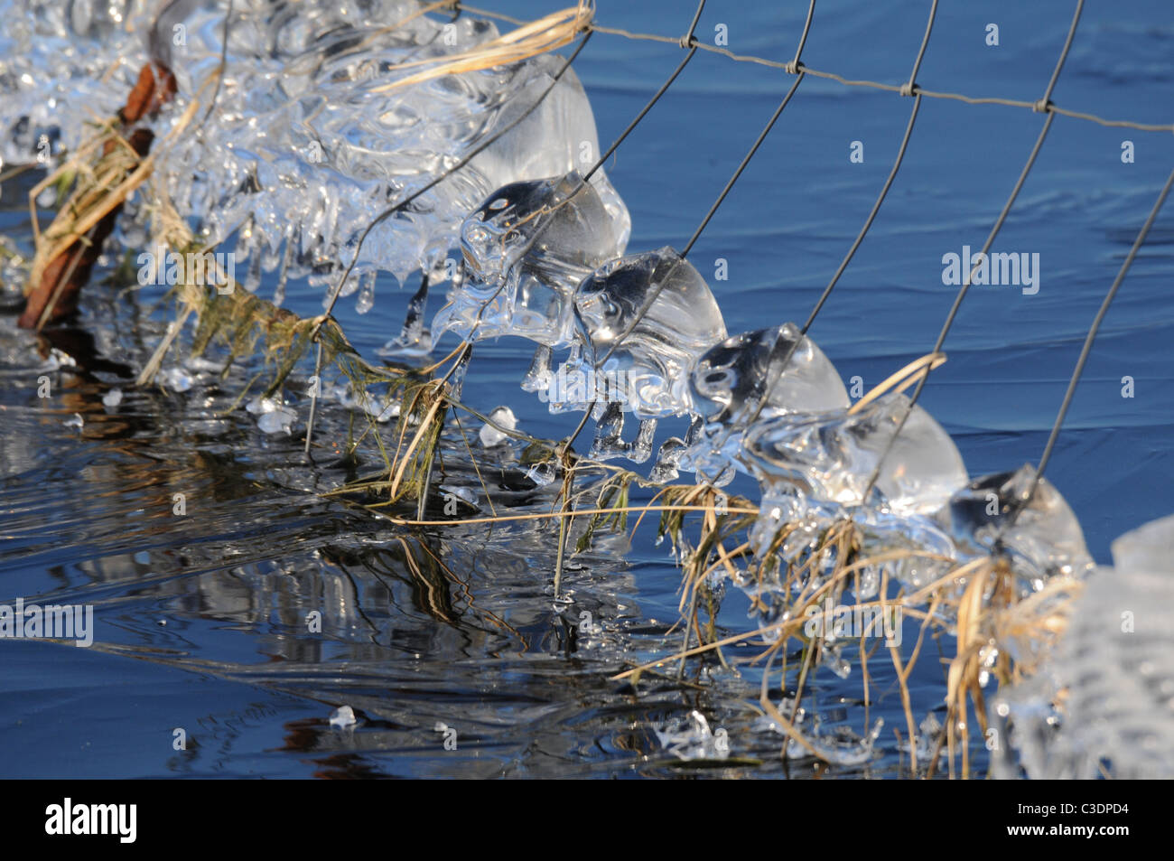 natural ice formations, H2O in solid form Stock Photo