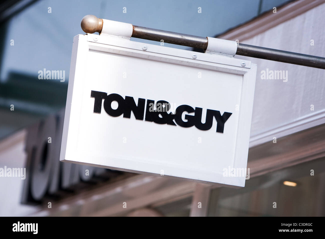 Toni&Guy High Street Salon logo sign Stock Photo