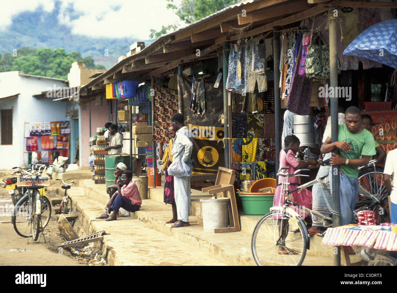 Tanzania. Shops in Morogoro town Stock Photo Alamy