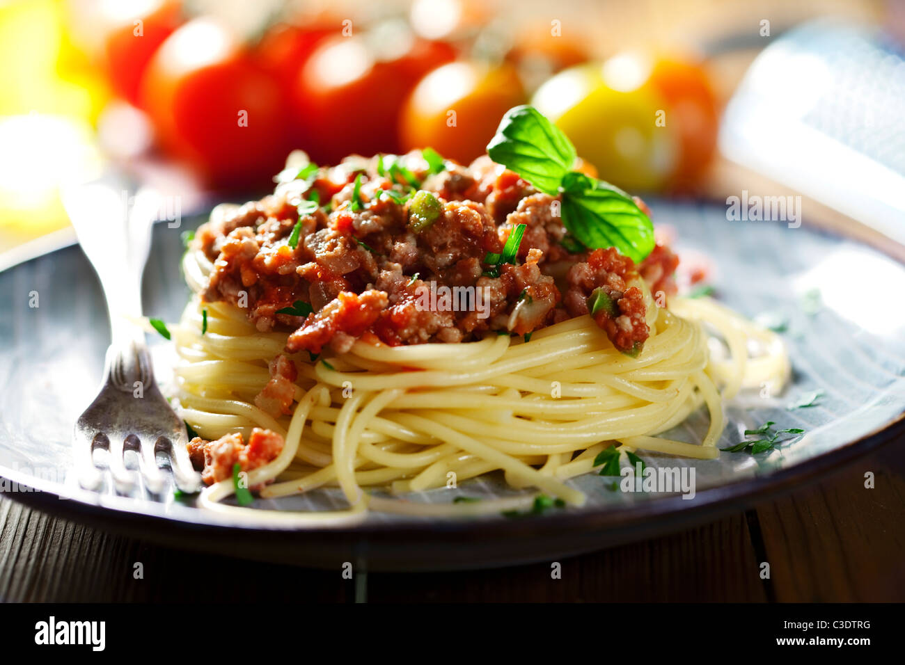 pasta bolognese Stock Photo