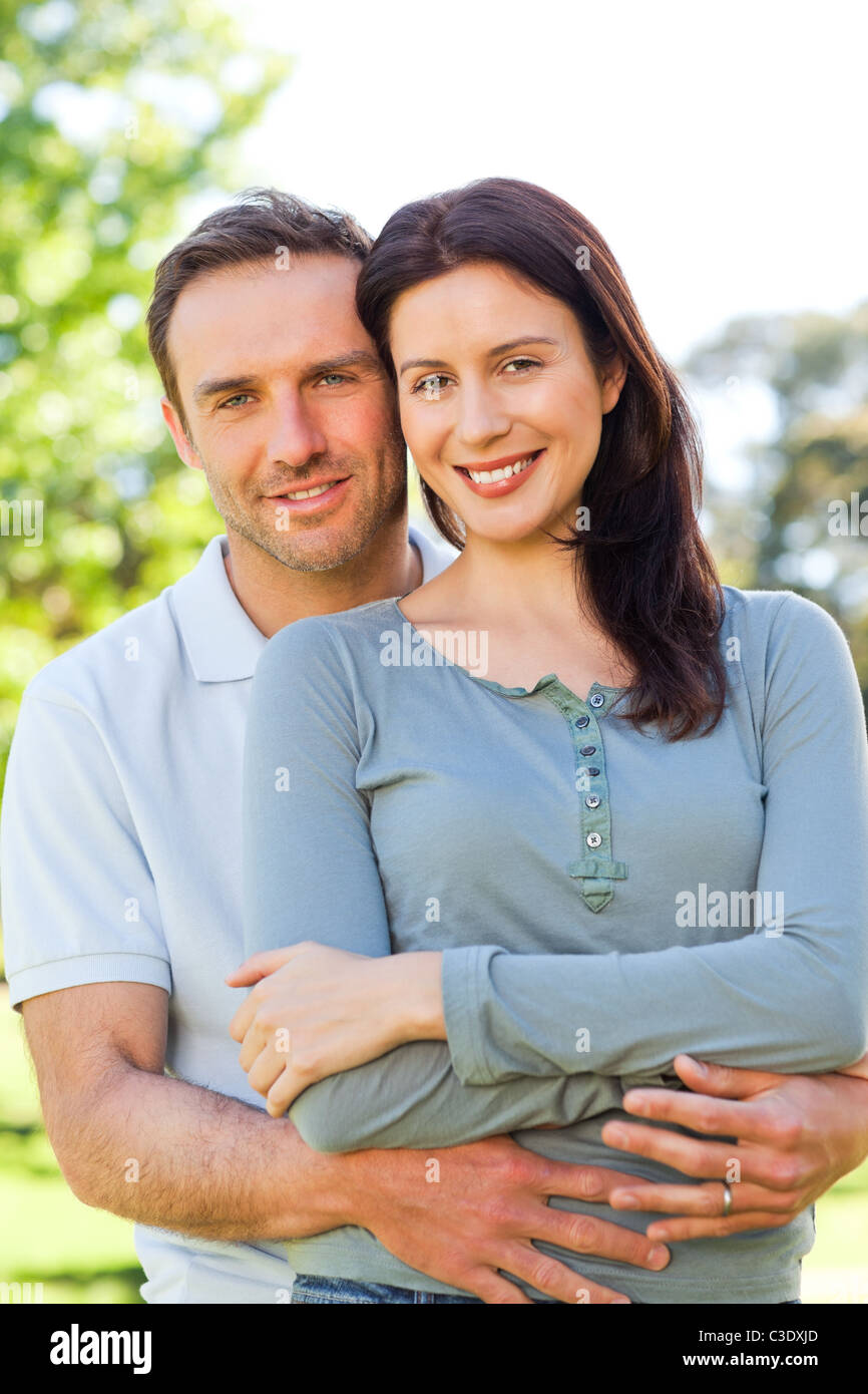 Lovely couple in the park Stock Photo - Alamy