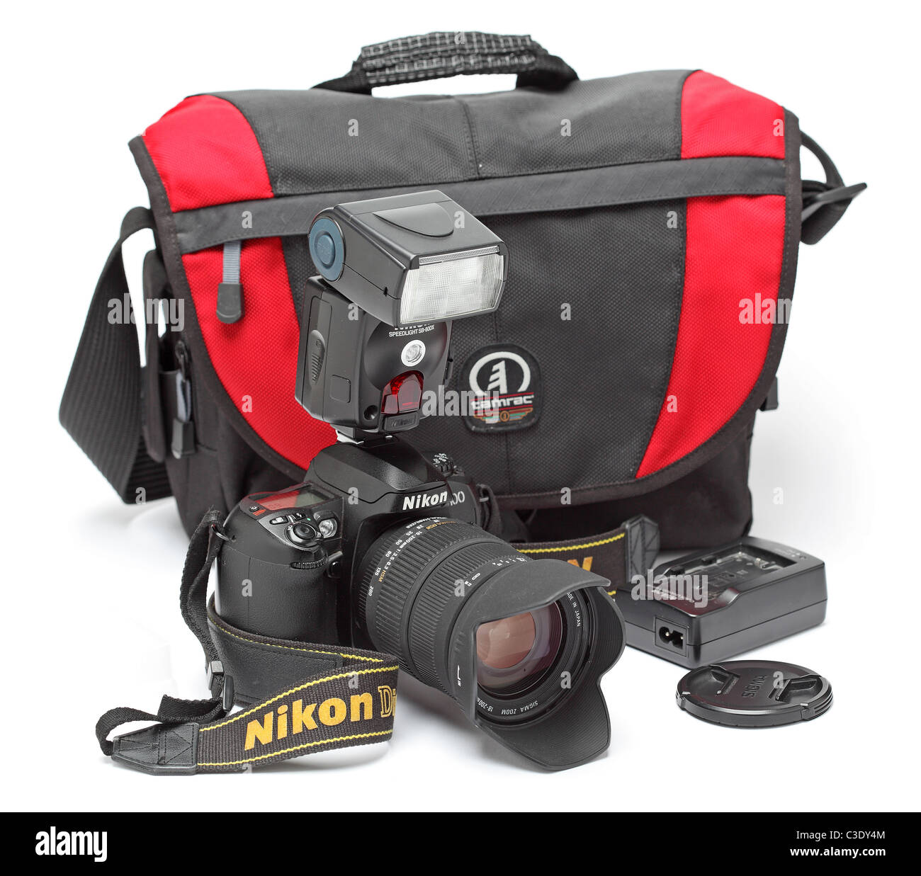 Nikon dslr flash camera Stock Photo Alamy