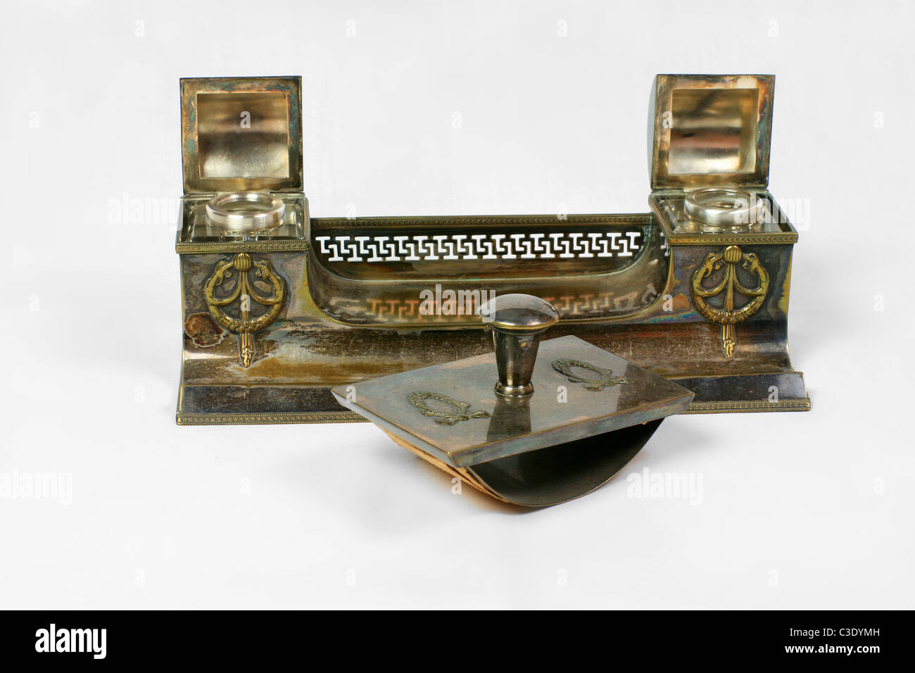 Vintage pen holder Stock Photo Alamy