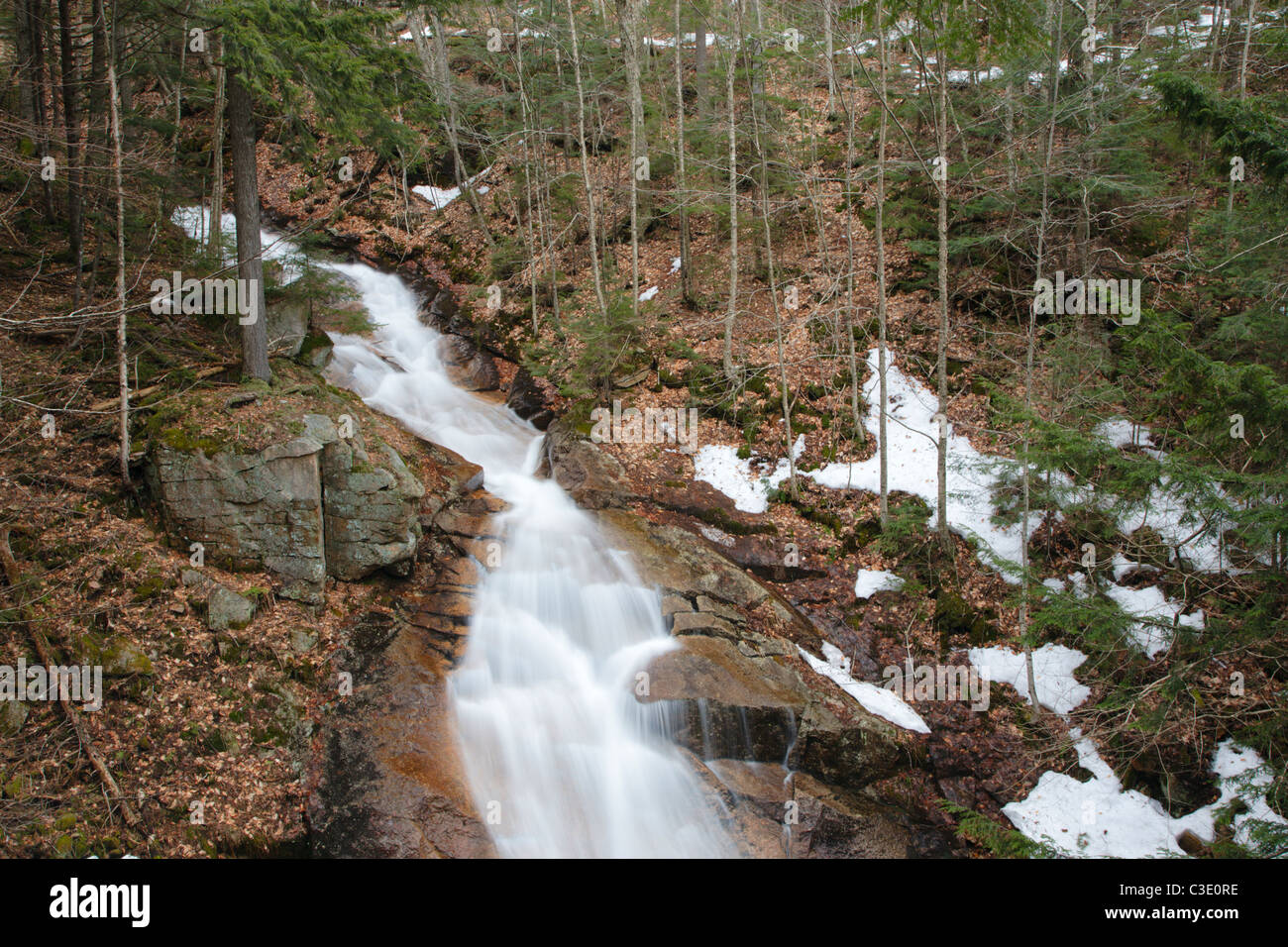 Franconia Notch State Park - Liberty Gorge Cascade during the spring ...
