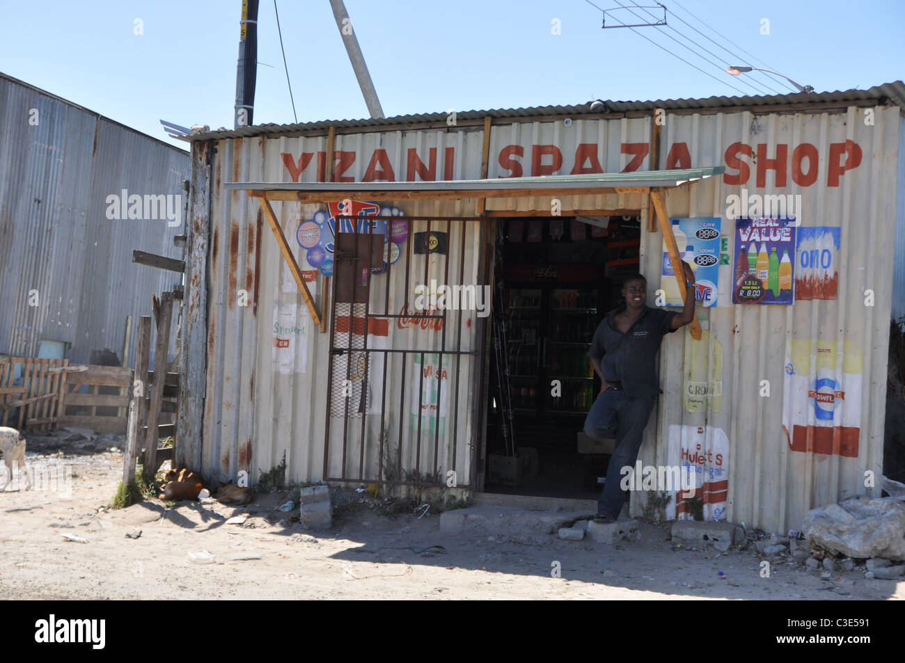 Township shops in South Africa are something different Stock Photo Alamy