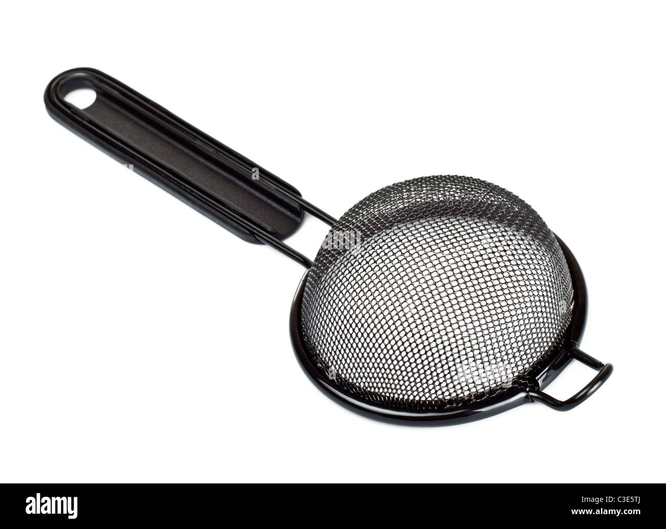 black tea strainer isolated on white background Stock Photo Alamy