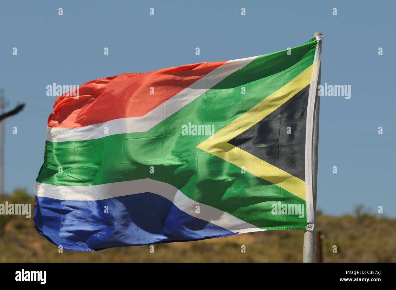 South african flag hi-res stock photography and images - Alamy