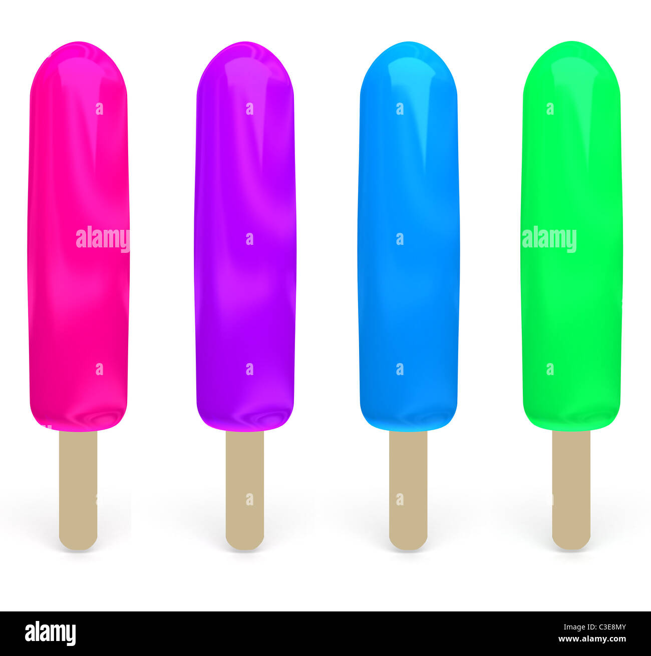 Ice cream popsicle clipart hi-res stock photography and images - Alamy
