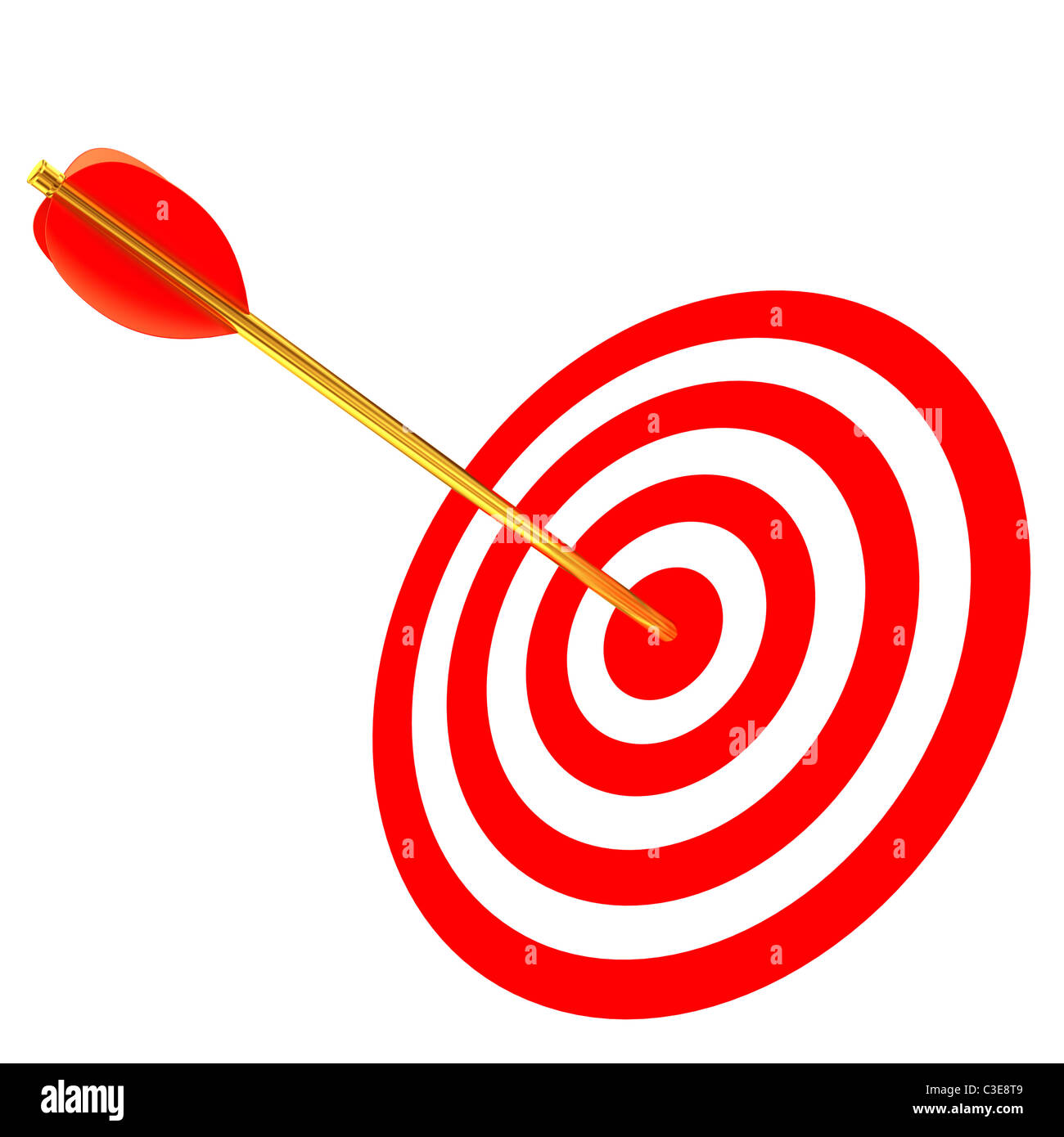 arrows in a target Stock Photo Alamy