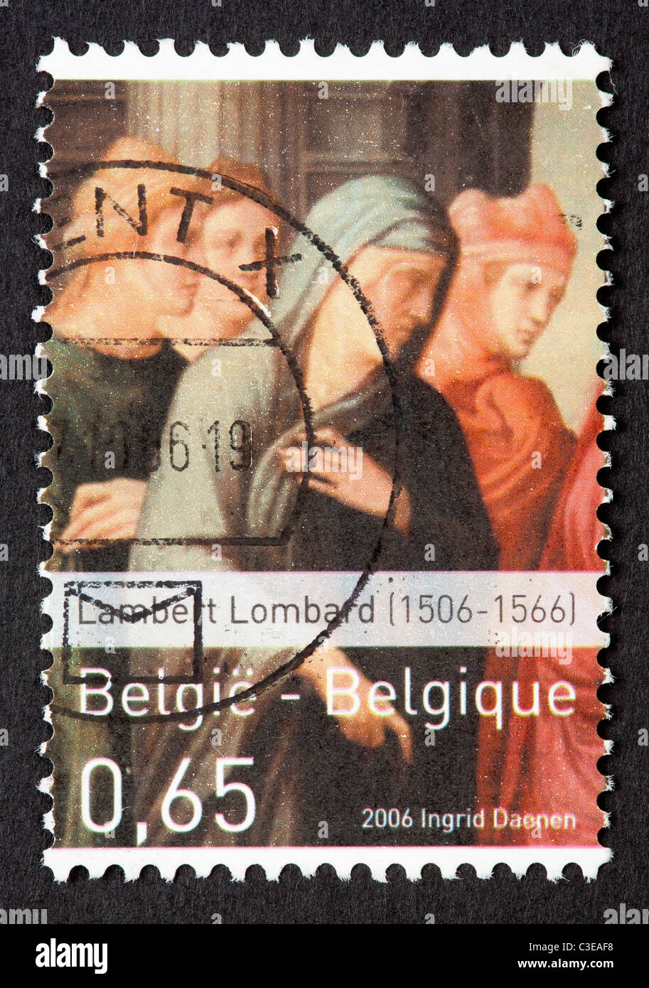 Belgian postage stamp Stock Photo