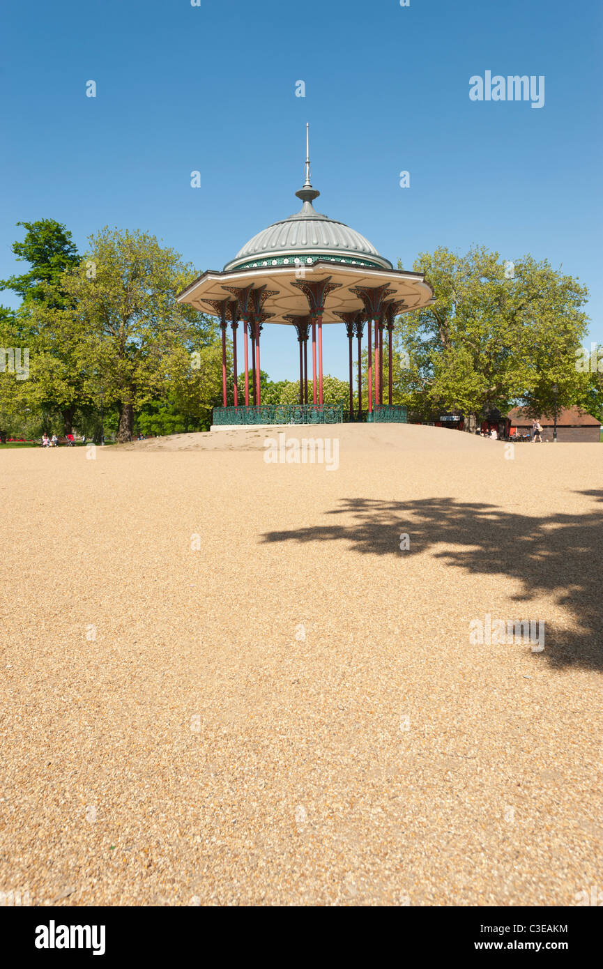 The Bandstand in the middle of Clapham Common, Lambeth, London, England