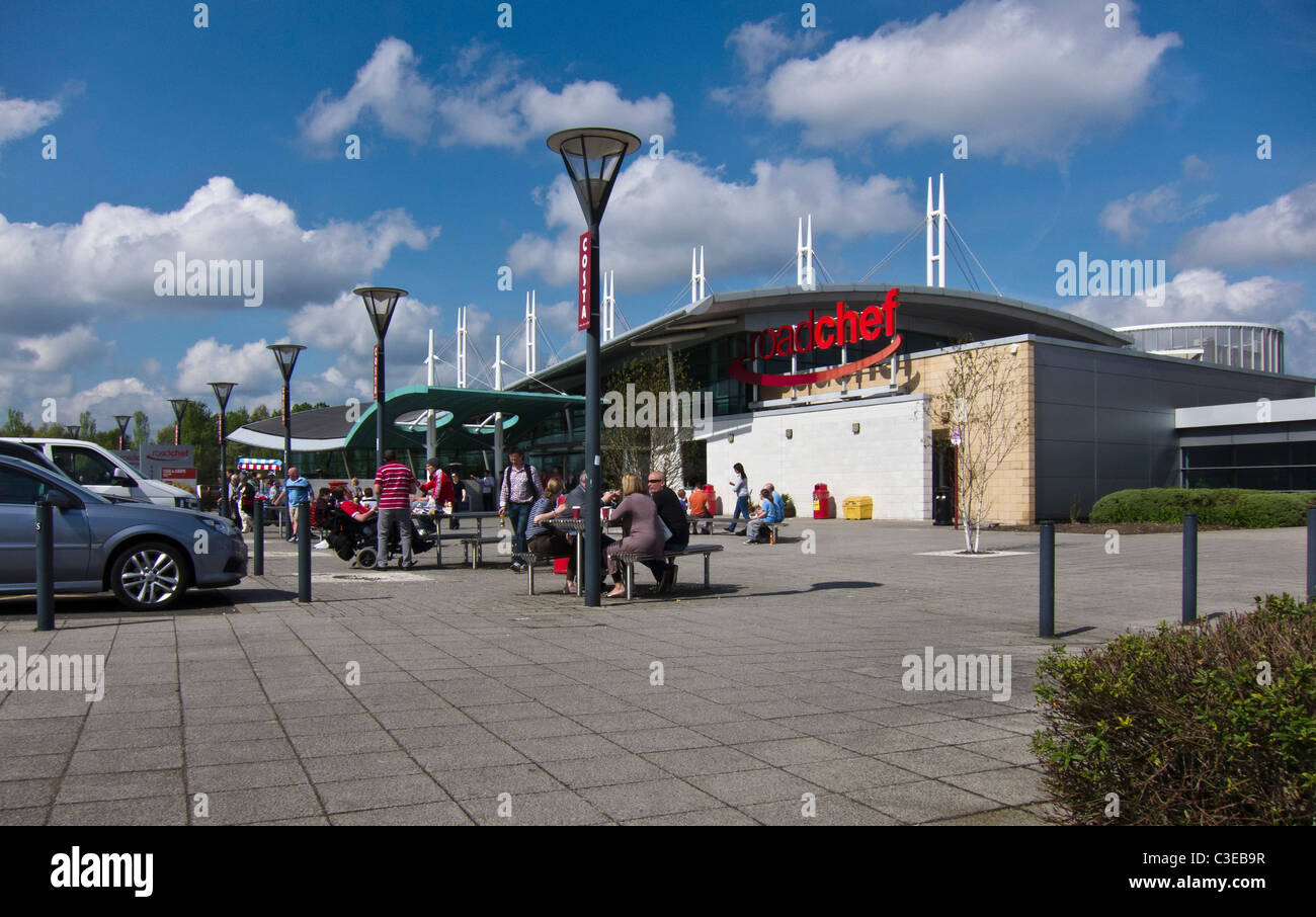 Roadchef Motorway Services Station on the M6 Toll Road, UK Stock Photo