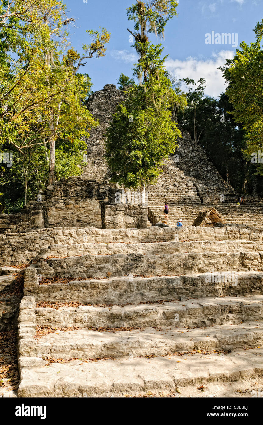 Pyramid Ruler La Iglesia Maya Pyramid Coba Mexico // COBA, Quintana Roo, Mexico — La ...