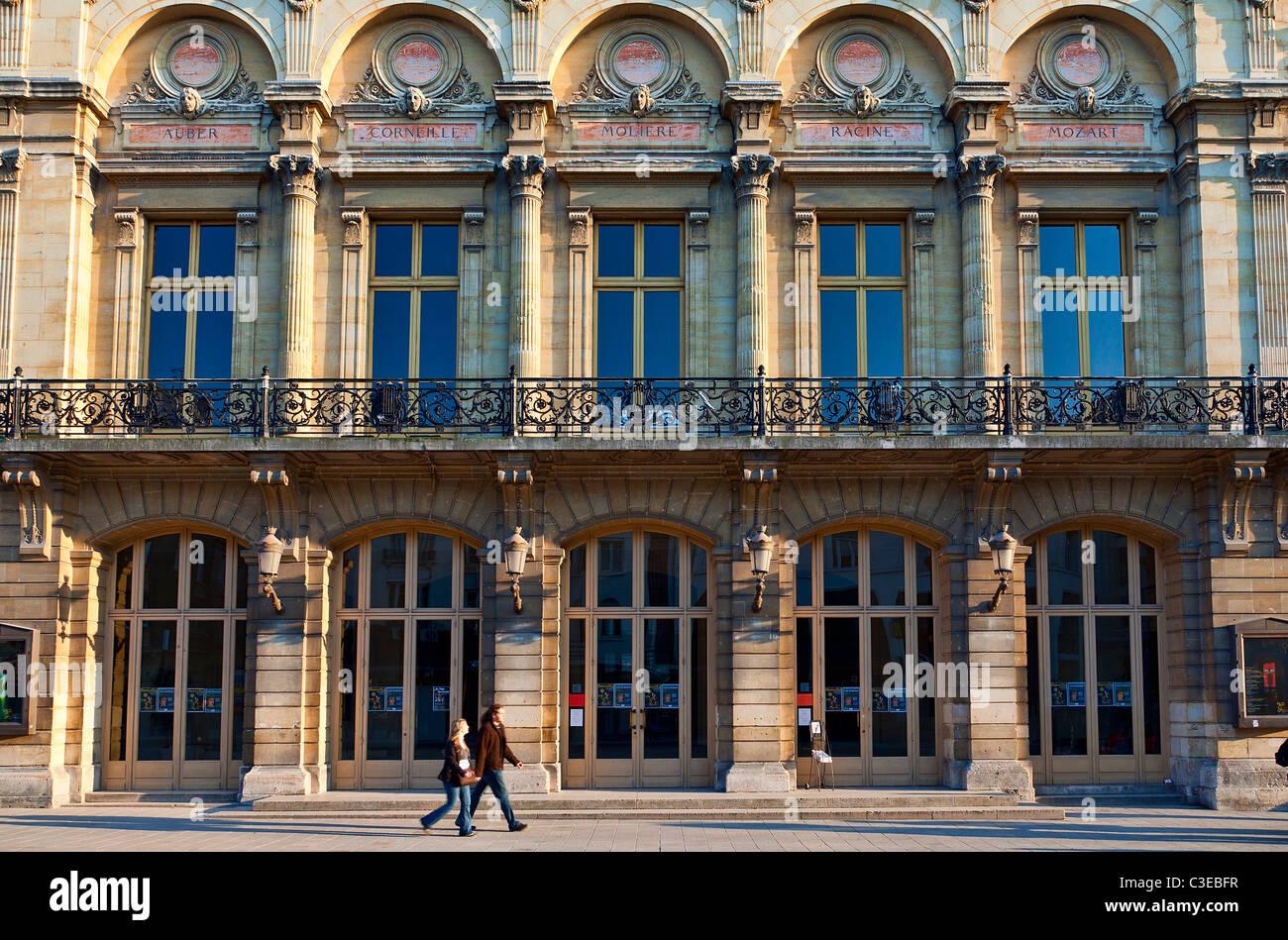 Europe, France, Marne (51), The Grand Theatre, Reims Stock Photo