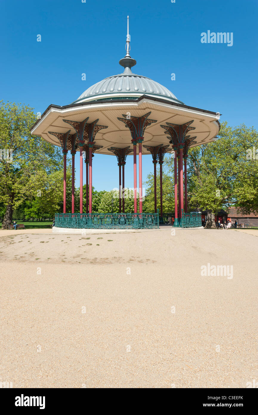 The Bandstand in the middle of Clapham Common, Lambeth, London, England, UK. Stock Photo