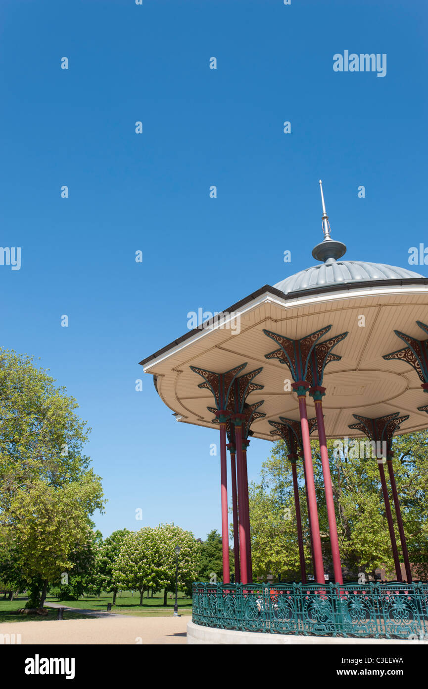 The Bandstand in the middle of Clapham Common, Lambeth, London, England, UK. Stock Photo