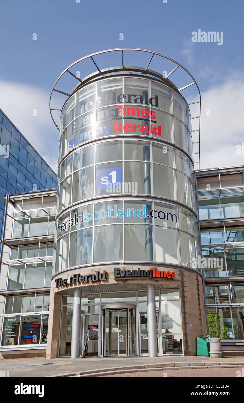 Glasgow headquarters of the media group currently owned by Newsquest, incorporating The Herald, Sunday Herald, Evening Times, S1 Stock Photo