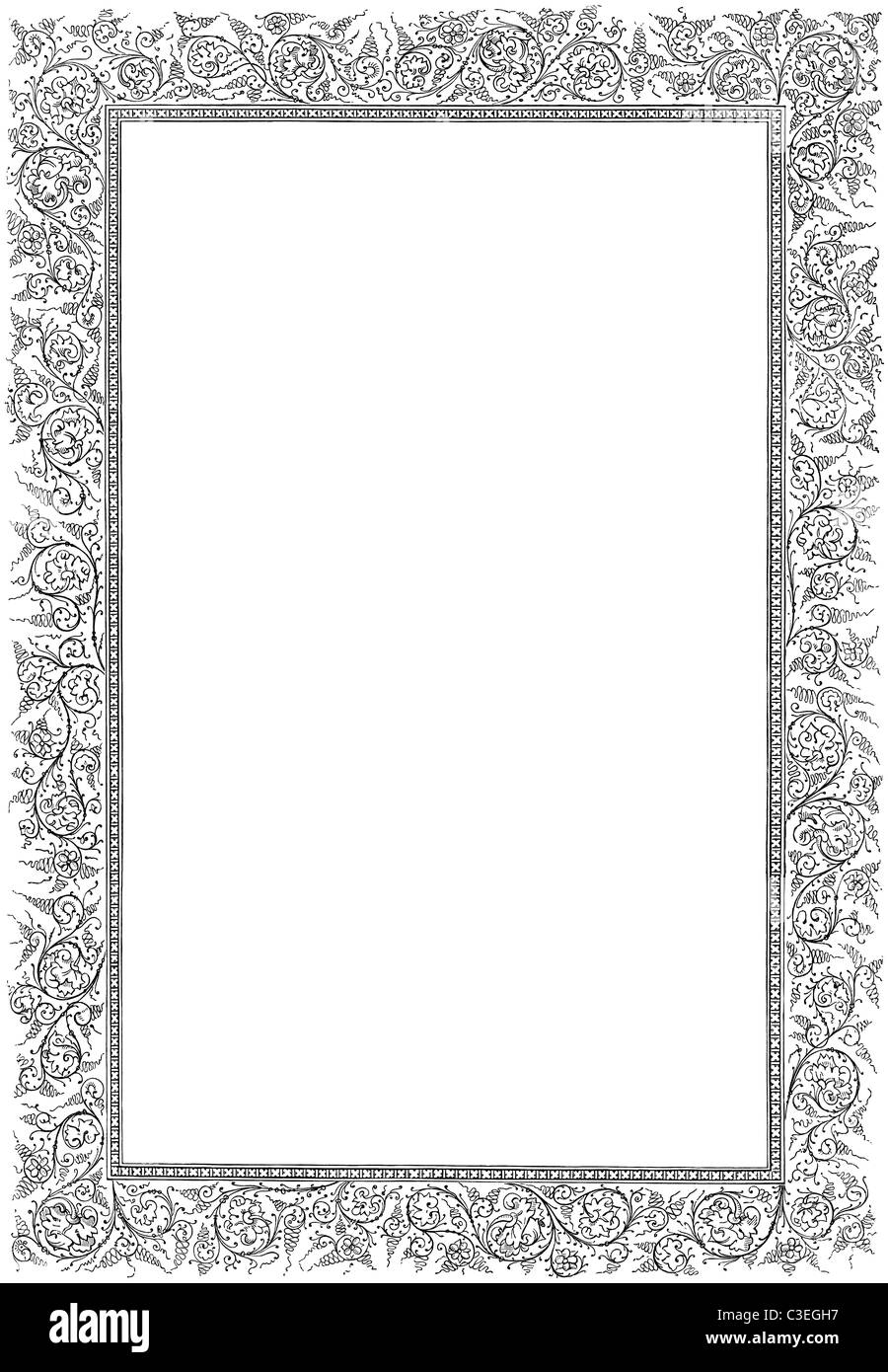 swirly page borders