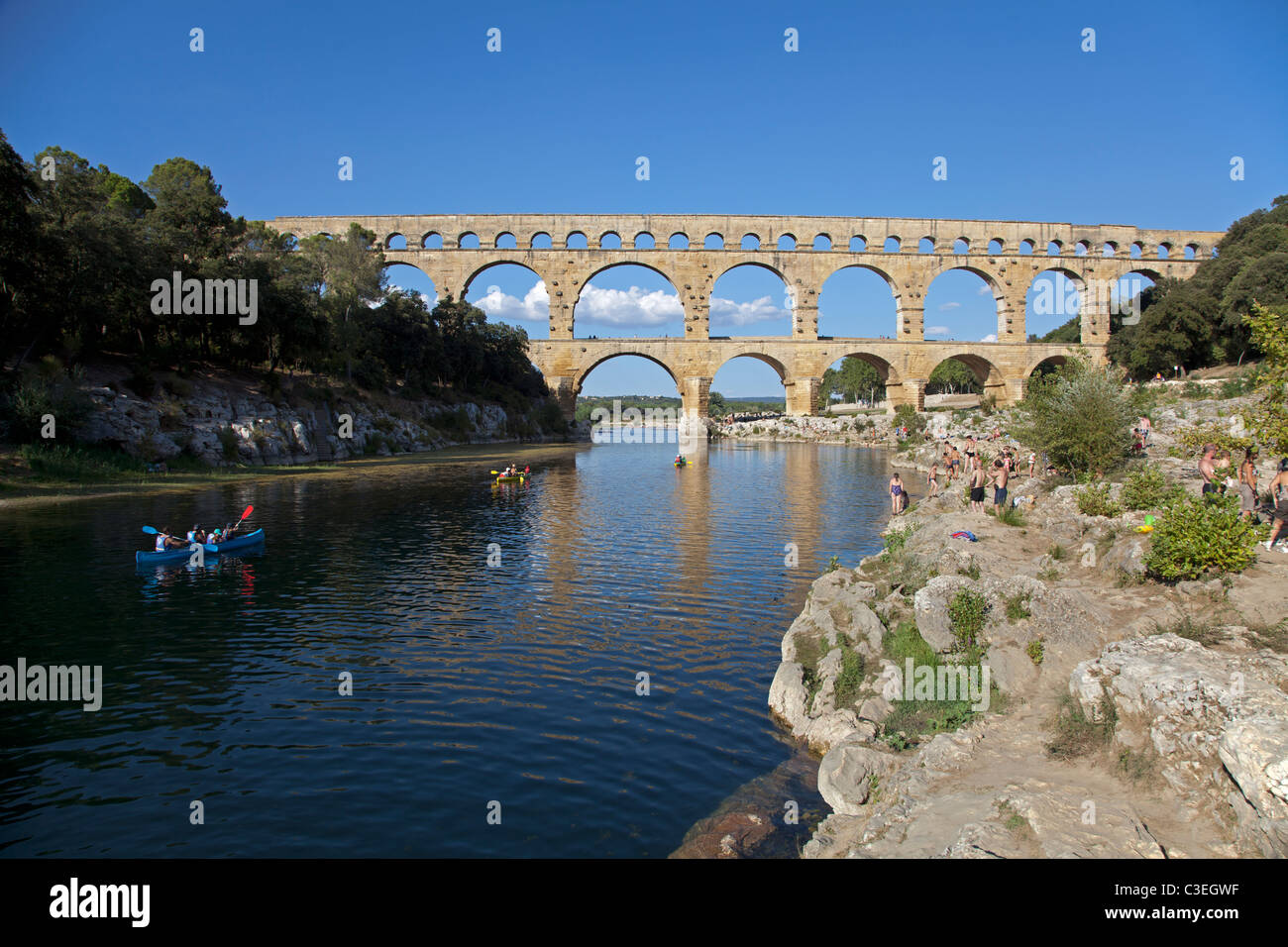 The Pont du Gard near Nimes Stock Photo Alamy The Pont du Gard near Nimes Stock Photo Alamy
