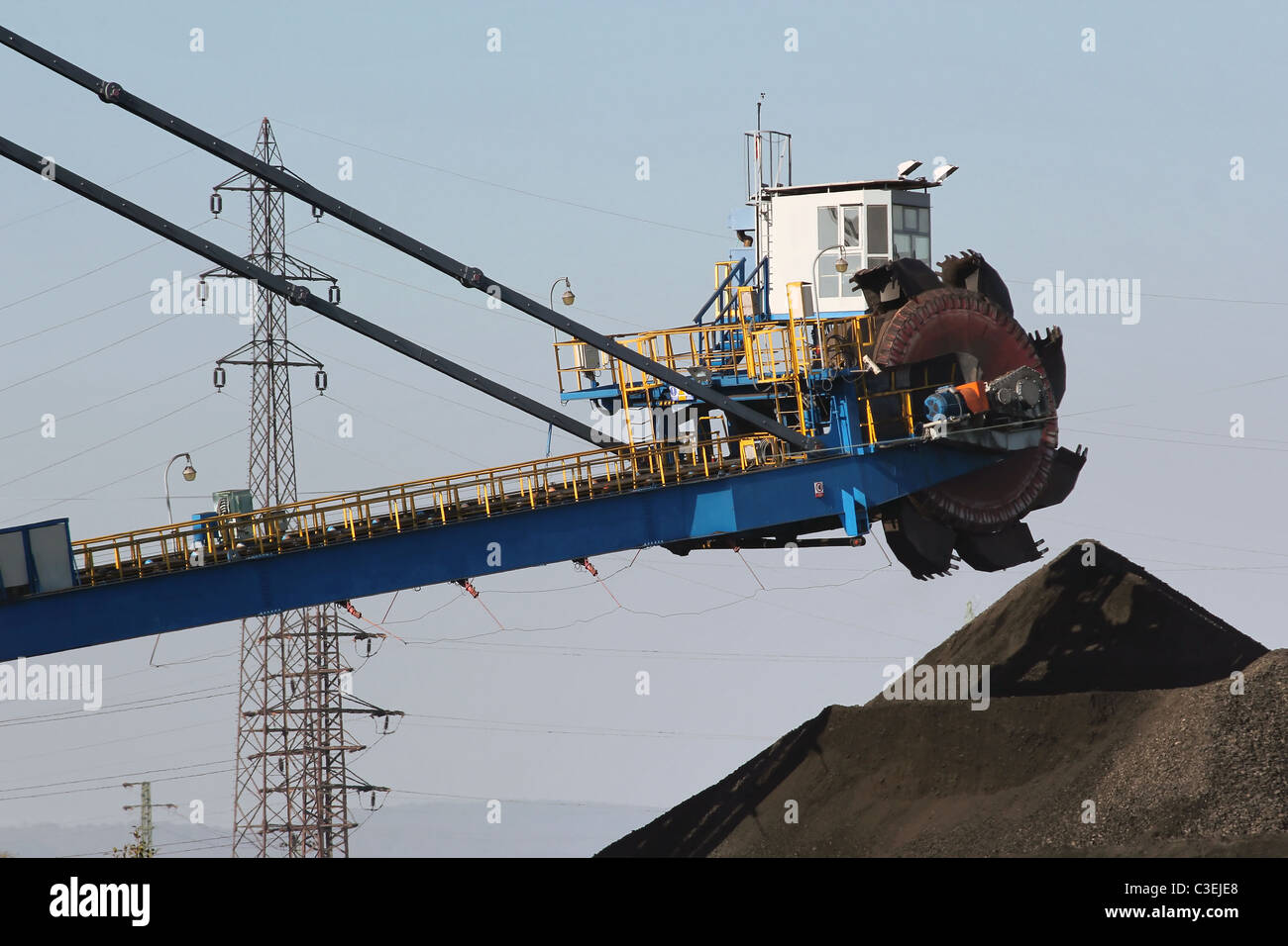 coal loader Stock Photo