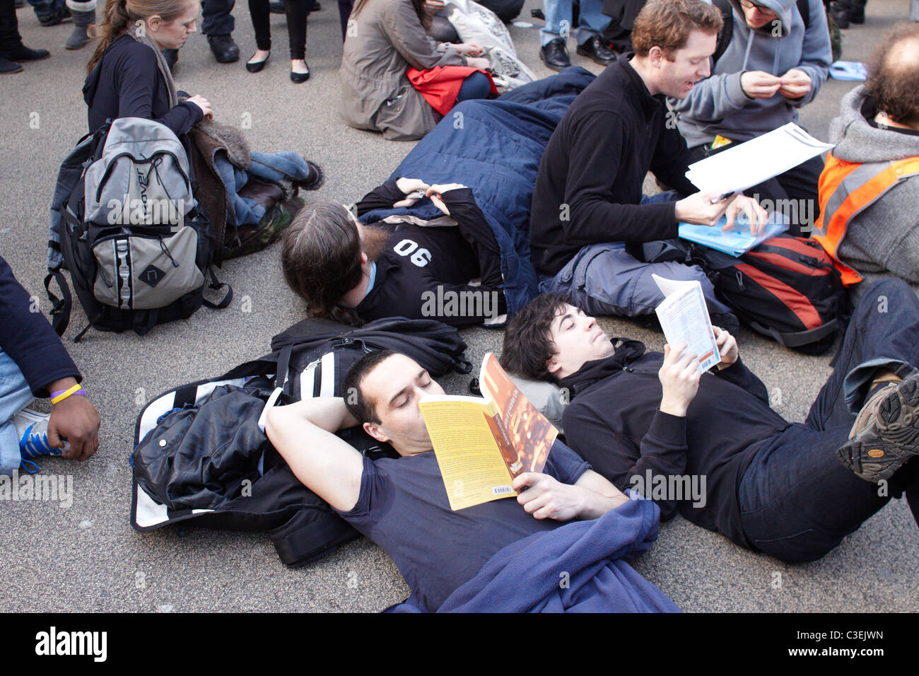 Book block protest hi-res stock photography and images - Alamy