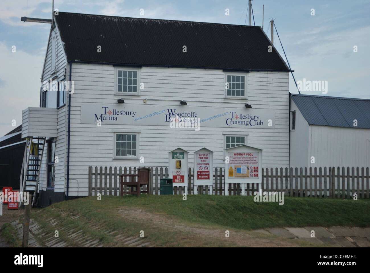 Wooden building at Tollesbury Essex Stock Photo Alamy