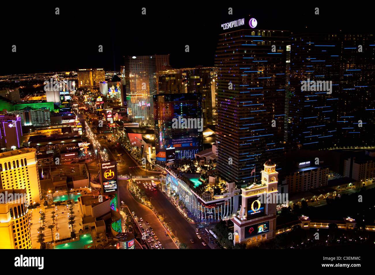 The Cosmopolitan along the Strip, Las Vegas, Nevada. Stock Photo