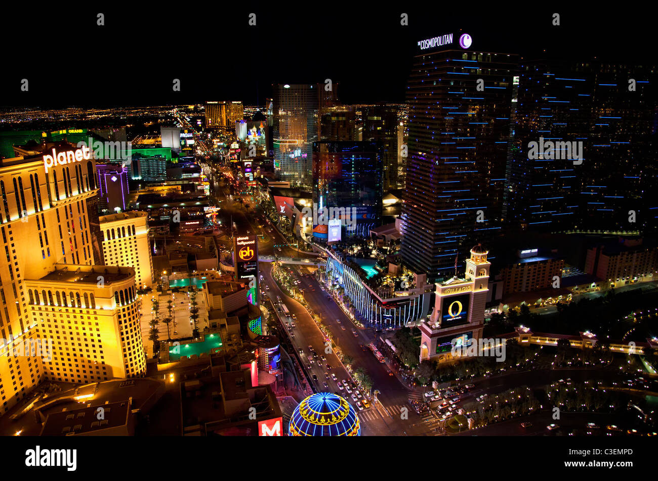 The Cosmopolitan along the Strip, Las Vegas, Nevada. Stock Photo