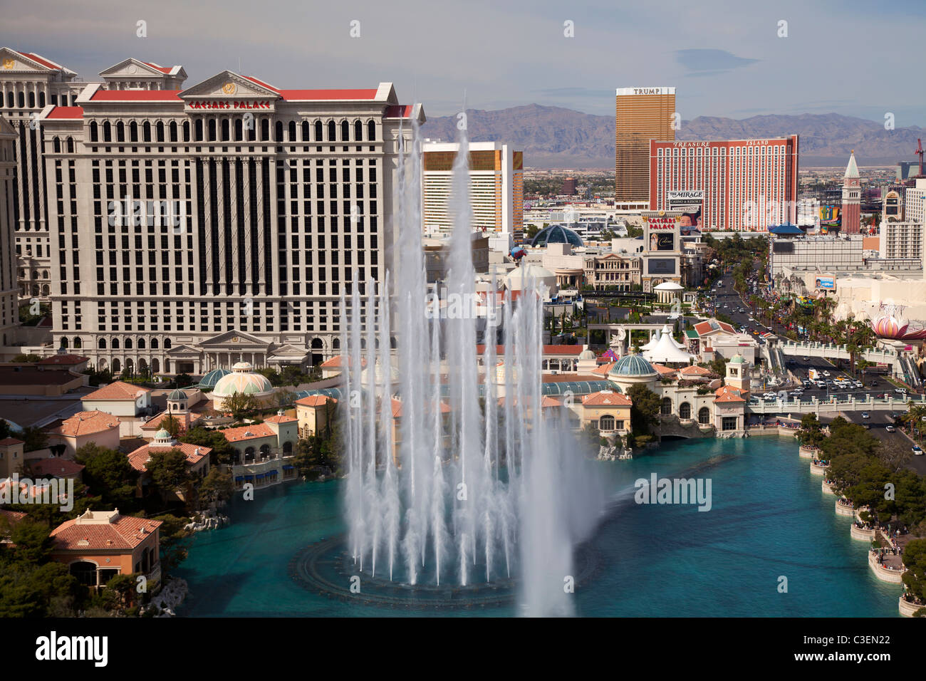 View of the Bellagio Fountain, Las Vegas, Nevada Stock Photo Alamy